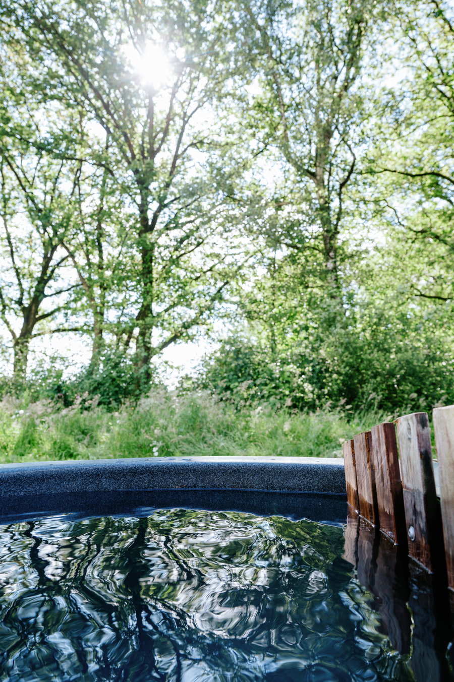 Terras met uitzicht op de heide