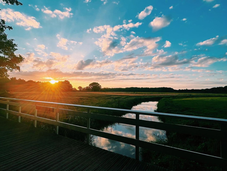 In de zomer kan je heerlijk juist in de avonduren wandelen. Dit geeft prachtige plaatjes