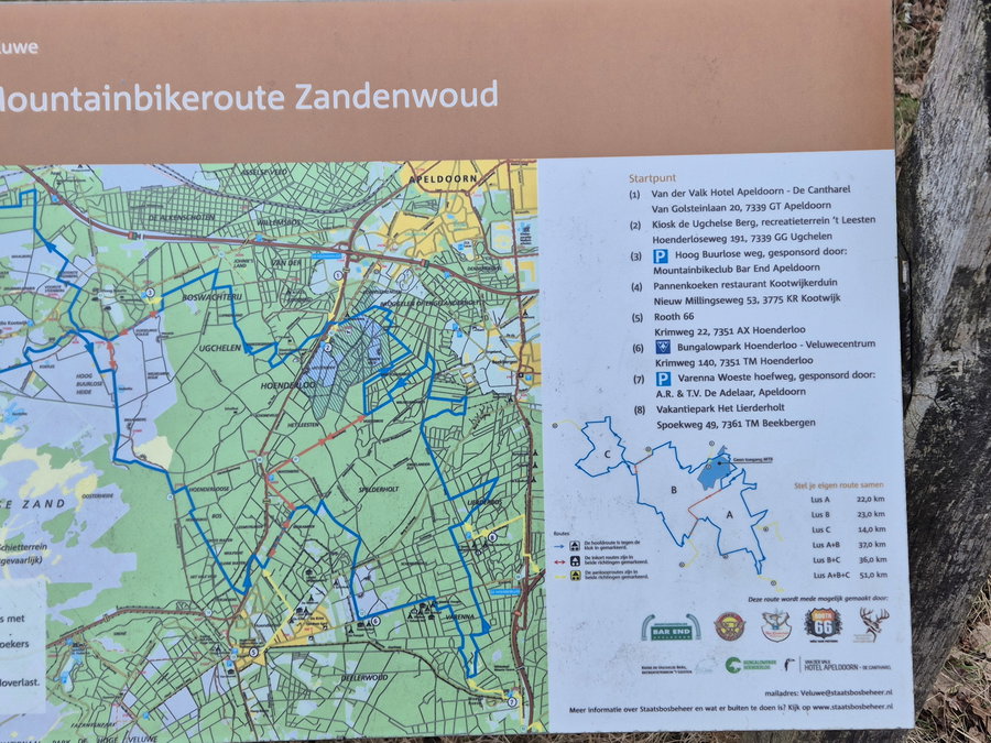 MTB route aan de rand van het park - Omgeving