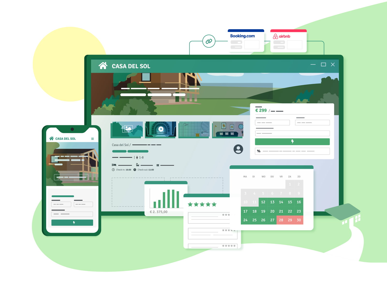 Alles-in-één Channel Manager: synchroniseer boekingen, berichten en reviews