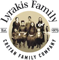 Olijfoliepers en boerderij van de Lyrakis Family