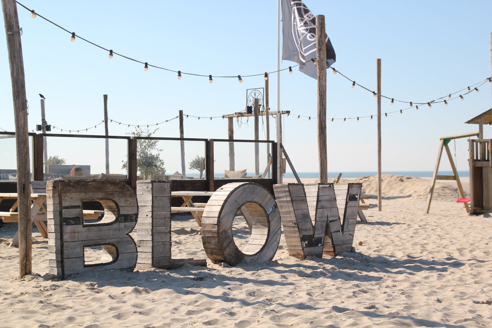 Blow strandtent