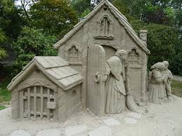 zandsculpturen bij kasteel Warmelo in Diepenheim