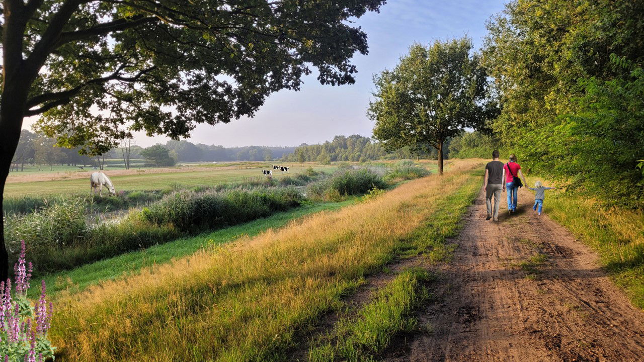 Wandelen langs de Regge.