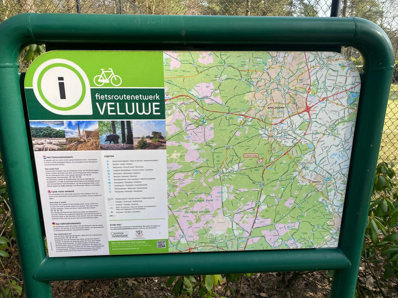 Eindeloze fiets- en wandelroutes